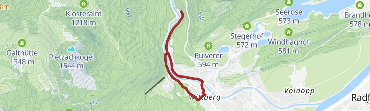 Route map: Dorfrunde Kramsach